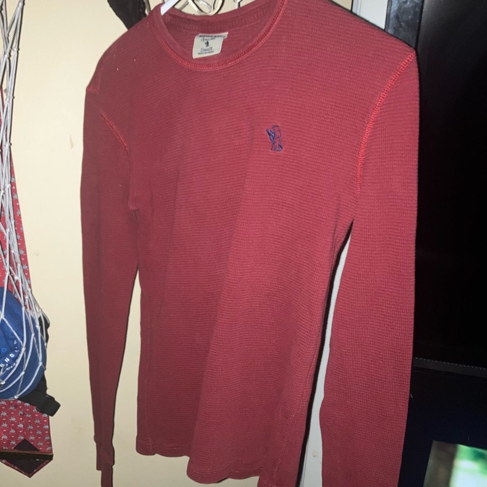 California Dream WHO AU designer brand long sleeve thermal knit shirt size small